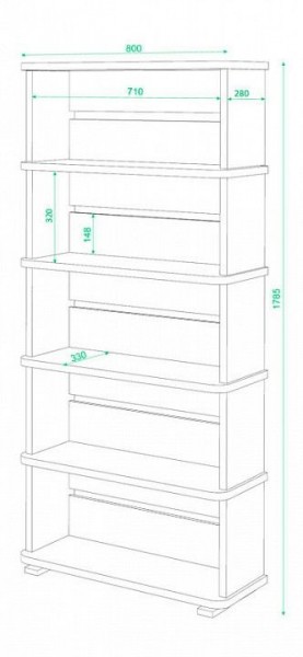 Стеллаж Домино СБ-25/5 в Ялуторовске - yalutorovsk.mebel24.online | фото 2