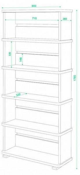 Стеллаж Домино СБ-25/5 в Ялуторовске - yalutorovsk.mebel24.online | фото 2