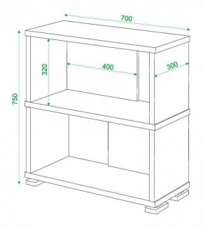 Стеллаж книжный Домино нельсон СБ-10_2 в Ялуторовске - yalutorovsk.mebel24.online | фото 2