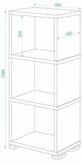 Стеллаж-колонка Домино СБ-15/3 в Ялуторовске - yalutorovsk.mebel24.online | фото 3