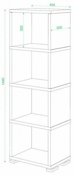 Стеллаж-колонка Домино СБ-15/4 в Ялуторовске - yalutorovsk.mebel24.online | фото 2