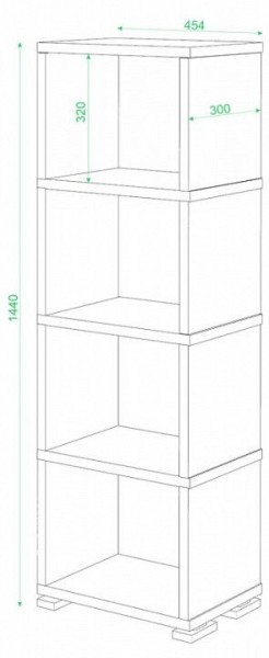 Стеллаж-колонка СБ-15/4 в Ялуторовске - yalutorovsk.mebel24.online | фото 2