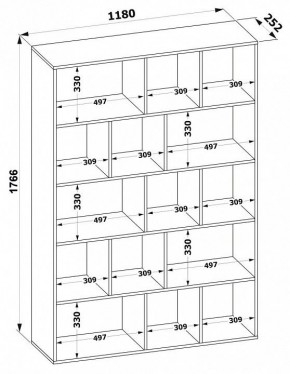 Стеллаж СТ-11 в Ялуторовске - yalutorovsk.mebel24.online | фото 3