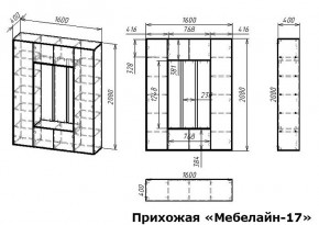 Стенка для прихожей Мебелайн-17 в Ялуторовске - yalutorovsk.mebel24.online | фото 3