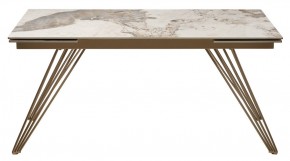 Стол ACERRA NEW 160 GLOSS LUXURY PANDORA SOLID CERAMIC/ каркас цвета шампань, ®DISAUR в Ялуторовске - yalutorovsk.mebel24.online | фото 11
