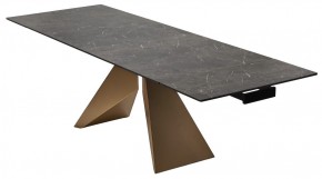 Стол ALES 180 BLACK GRAVE SOLID CERAMIC, керамика / бронзовый, ®DISAUR в Ялуторовске - yalutorovsk.mebel24.online | фото 7