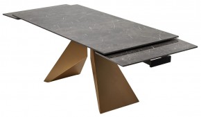 Стол ALES 180 BLACK GRAVE SOLID CERAMIC, керамика / бронзовый, ®DISAUR в Ялуторовске - yalutorovsk.mebel24.online | фото 9