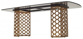 Стол CHIAVARI 220 KL-188 Контрастный мрамор матовый, итальянская керамика / Шампань, ®DISAUR в Ялуторовске - yalutorovsk.mebel24.online | фото 5
