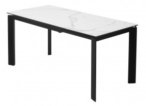 Стол CORNER 120 MATTE STATUARIO Белый мрамор матовый керамика, стекло/ черный каркас, ®DISAUR в Ялуторовске - yalutorovsk.mebel24.online | фото 5