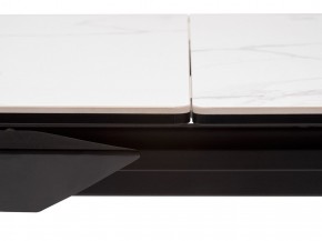 Стол CREMONA 140 MATTE STATUARIO Белый мрамор матовый, керамика/ черный каркас, ®DISAUR в Ялуторовске - yalutorovsk.mebel24.online | фото 4