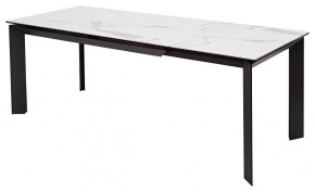 Стол CREMONA 140 MATTE STATUARIO Белый мрамор матовый, керамика/ черный каркас, ®DISAUR в Ялуторовске - yalutorovsk.mebel24.online | фото 5