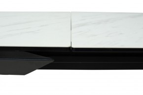 Стол CREMONA 160 KL-99 Белый мрамор матовый, итальянская керамика / черный каркас, ®DISAUR в Ялуторовске - yalutorovsk.mebel24.online | фото 4