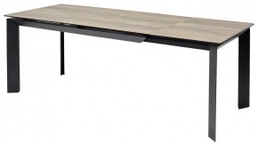 Стол CREMONA 180 KL-61 Под дерево, итальянская керамика / черный каркас, ®DISAUR в Ялуторовске - yalutorovsk.mebel24.online | фото 1