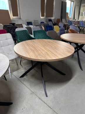 Стол ДАРИО D100 Дуб Канзас / Черный каркас М-City в Ялуторовске - yalutorovsk.mebel24.online | фото 9