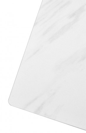 Стол FONDI 180 MARBLES KL-99 Белый мрамор матовый, итальянская керамика/ черный каркас, ®DISAUR в Ялуторовске - yalutorovsk.mebel24.online | фото 6