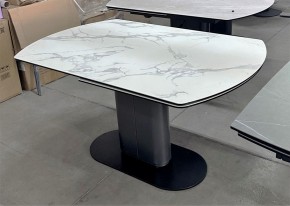 Стол KAI 140 KL-117 поворотная система раскладки, итал. керамика / Темно-серый / Черный, ®DISAUR в Ялуторовске - yalutorovsk.mebel24.online | фото 8