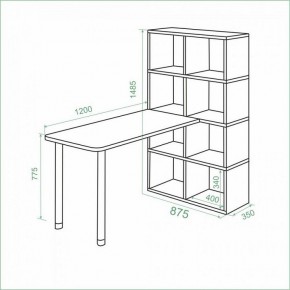 Стол компьютерный Bartolo в Ялуторовске - yalutorovsk.mebel24.online | фото 3