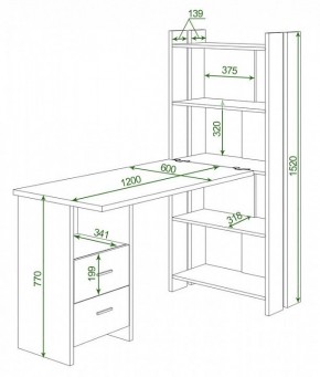 Стол компьютерный Домино Lite СТЛ-ОВ+С120Р в Ялуторовске - yalutorovsk.mebel24.online | фото 2