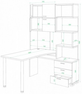 Стол компьютерный Домино нельсон СР-500М/160 в Ялуторовске - yalutorovsk.mebel24.online | фото 2