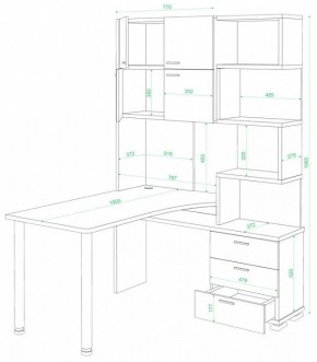 Стол компьютерный Домино нельсон СР-500М/190 в Ялуторовске - yalutorovsk.mebel24.online | фото 2