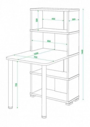 Стол компьютерный Домино СБ-10М4 в Ялуторовске - yalutorovsk.mebel24.online | фото 3