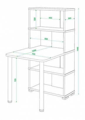 Стол компьютерный Домино СБ-10М4 в Ялуторовске - yalutorovsk.mebel24.online | фото 4