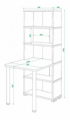 Стол компьютерный Домино СБ-10М5 в Ялуторовске - yalutorovsk.mebel24.online | фото 3