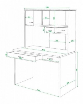 Стол компьютерный Домино СК-60 в Ялуторовске - yalutorovsk.mebel24.online | фото 2
