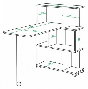 Стол компьютерный Домино СЛ-5-3СТ в Ялуторовске - yalutorovsk.mebel24.online | фото 2