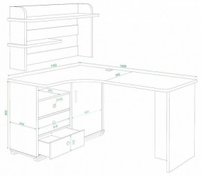 Стол компьютерный Домино СР-145 в Ялуторовске - yalutorovsk.mebel24.online | фото 2