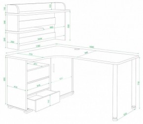 Стол компьютерный Домино СР-145М в Ялуторовске - yalutorovsk.mebel24.online | фото 2