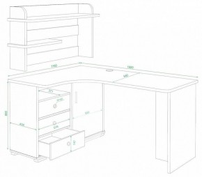 Стол компьютерный Домино СР-165 в Ялуторовске - yalutorovsk.mebel24.online | фото 2