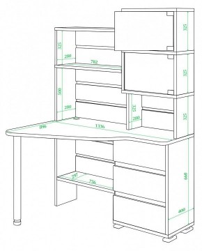 Стол компьютерный Домино СР-322 в Ялуторовске - yalutorovsk.mebel24.online | фото 2