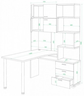 Стол компьютерный Домино СР-500М/140 в Ялуторовске - yalutorovsk.mebel24.online | фото 2