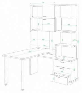 Стол компьютерный Домино СР-500М/140 в Ялуторовске - yalutorovsk.mebel24.online | фото 2