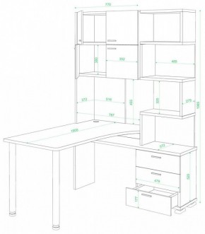 Стол компьютерный Домино СР-500М/190 в Ялуторовске - yalutorovsk.mebel24.online | фото 2