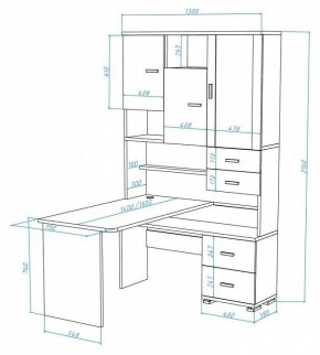 Стол компьютерный Домино СР-620/140 в Ялуторовске - yalutorovsk.mebel24.online | фото 2