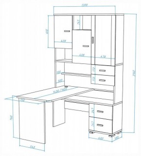 Стол компьютерный Домино СР-620-160 в Ялуторовске - yalutorovsk.mebel24.online | фото 2