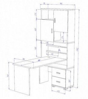 Стол компьютерный Домино СР-720/180 в Ялуторовске - yalutorovsk.mebel24.online | фото 2