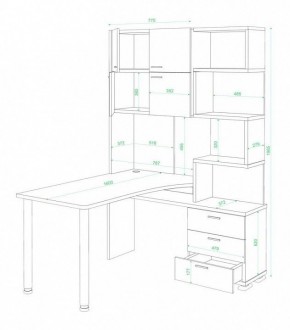 Стол компьютерный Латте СР-500М160 в Ялуторовске - yalutorovsk.mebel24.online | фото 3