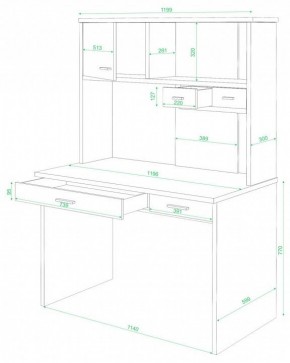 Стол компьютерный СК-60 в Ялуторовске - yalutorovsk.mebel24.online | фото 2