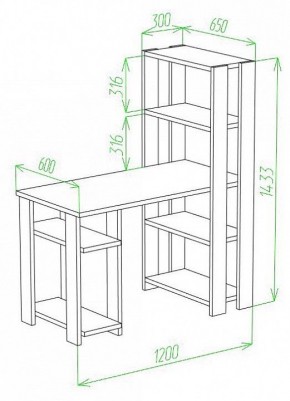 Стол компьютерный Slim СТН-145/120 в Ялуторовске - yalutorovsk.mebel24.online | фото 2