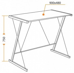 Стол компьютерный WD-09 в Ялуторовске - yalutorovsk.mebel24.online | фото 6