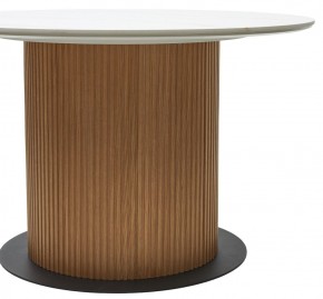 Стол MESA D120 цвет БЕЛЫЙ МРАМОР M326 / Каркас OAK, ®DISAUR в Ялуторовске - yalutorovsk.mebel24.online | фото 6