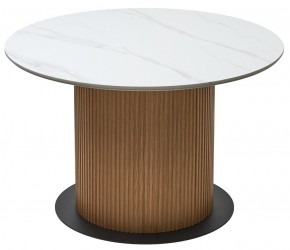 Стол MESA D120 цвет БЕЛЫЙ МРАМОР M326 / Каркас OAK, ®DISAUR в Ялуторовске - yalutorovsk.mebel24.online | фото 7