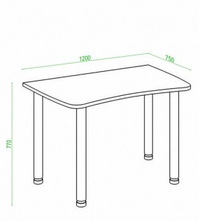 Стол офисный Домино Лайт СКЛ-Софт120МО в Ялуторовске - yalutorovsk.mebel24.online | фото 2