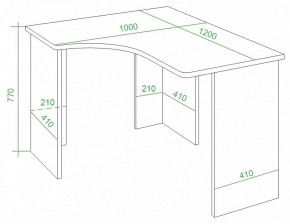 Стол письменный Домино Lite СКЛ-Угл120 в Ялуторовске - yalutorovsk.mebel24.online | фото 4