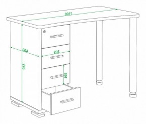 Стол письменный Домино нельсон СКМ-50 в Ялуторовске - yalutorovsk.mebel24.online | фото 5
