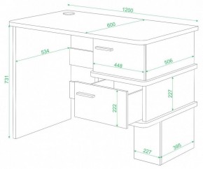 Стол письменный Домино СД-15 С в Ялуторовске - yalutorovsk.mebel24.online | фото 2