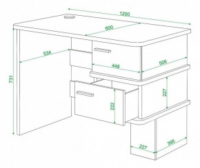 Стол письменный Домино СД-15С в Ялуторовске - yalutorovsk.mebel24.online | фото 4